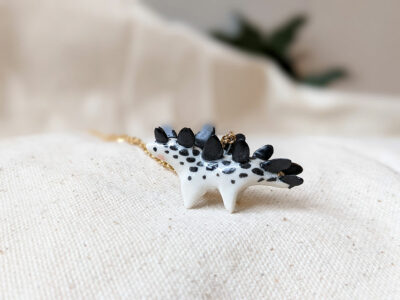 Stegosaurus Ceramic Pendant - Image 4