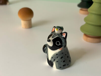 Figurine - Raton Laveur en porcelaine – Image 3