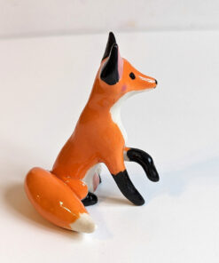 porcelain red fox figurine