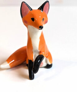 porcelain red fox figurine