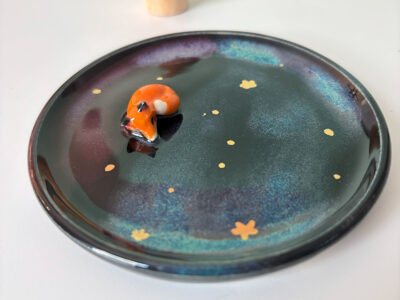 Jewelry Dish - Fox in the Night - Image 2