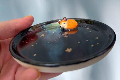 Jewelry Dish - Fox in the Night - Image 2