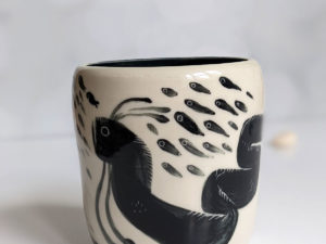 handbuilt porcelain vase