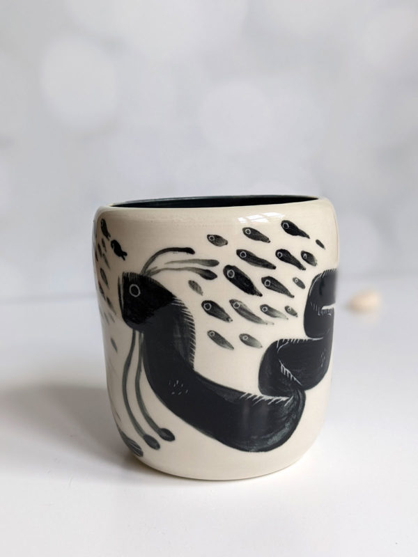 handbuilt porcelain vase