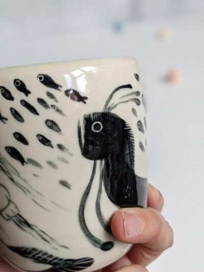 handbuilt porcelain vase