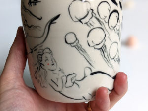 handbuilt porcelain vase