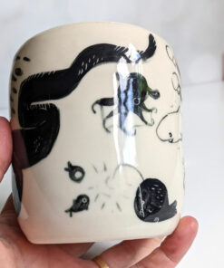 handbuilt porcelain vase