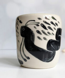 handbuilt porcelain vase