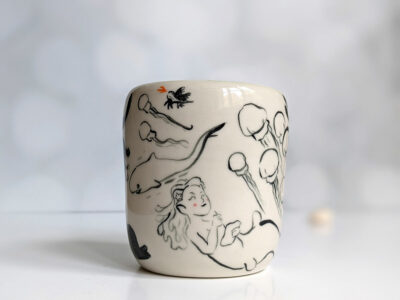 handbuilt porcelain vase