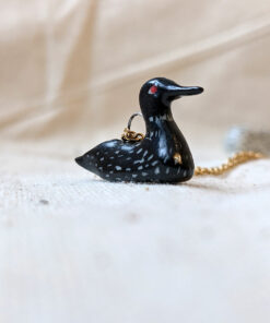 Ceramics Loon Pendant