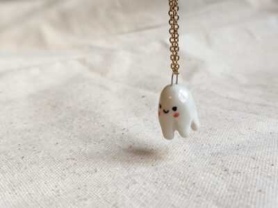 Porcelain Octopus Pendant - Image 3