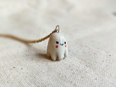 Porcelain Octopus Pendant - Image 2