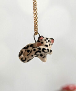 snow leopard pendant tail
