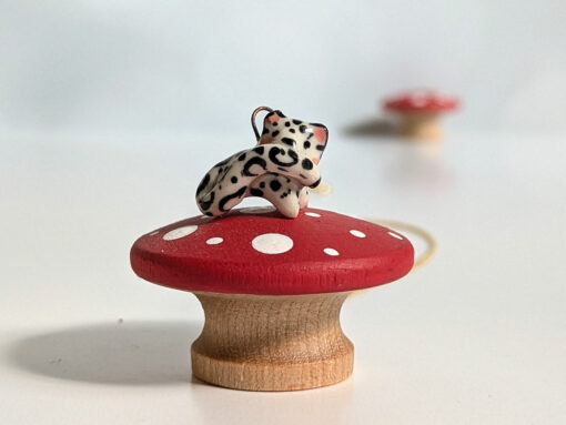 Ceramic Snow Leopard Pendant - Image 3