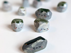 porcelain pet rock