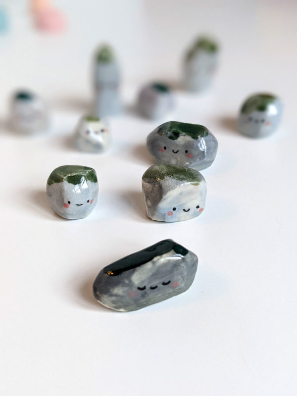 porcelain pet rock