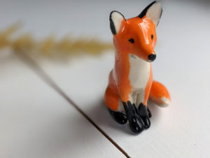 porcelain fox figurine