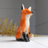 porcelain red fox figurine