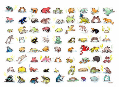 72 Frogs - Original Painting