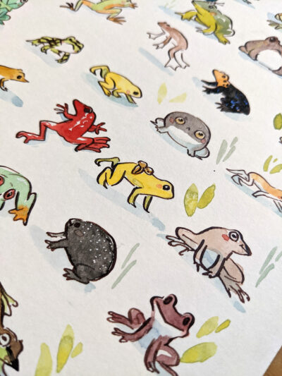72 Frogs - Original Painting - Image 5