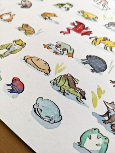 72 Frogs - Original Painting - Image 6