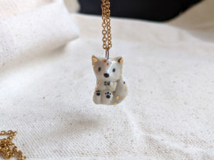 arctic fox pendant