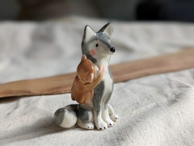 Loup et Singe