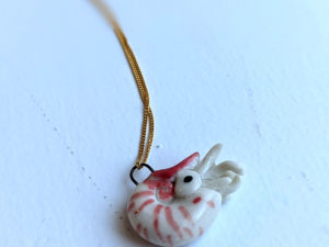 nautilus pendant porcelain