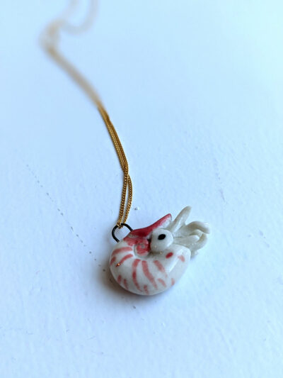 nautilus pendant porcelain