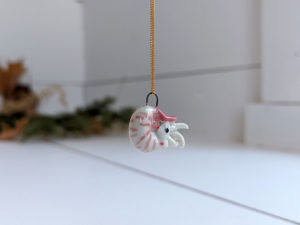 nautilus pendant porcelain