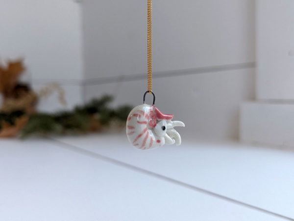 nautilus pendant porcelain