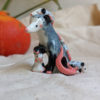 opossum mom figurine porcelain