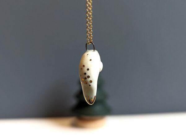 porcelain pendant manatee