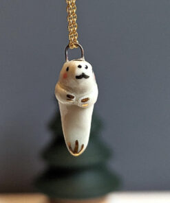 porcelain pendant manatee
