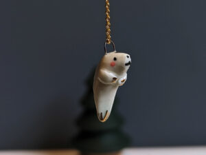 porcelain pendant manatee