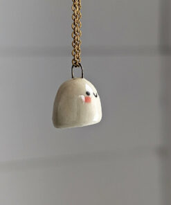 porcelain pendant cute ghost