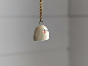 porcelain pendant cute ghost