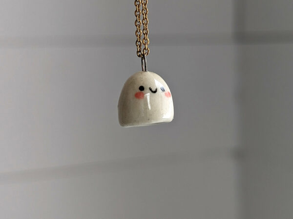 porcelain pendant cute ghost