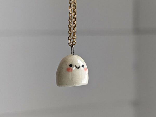 porcelain pendant cute ghost