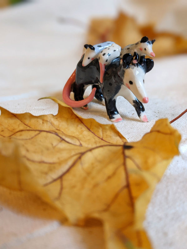 porcelain opossum mom
