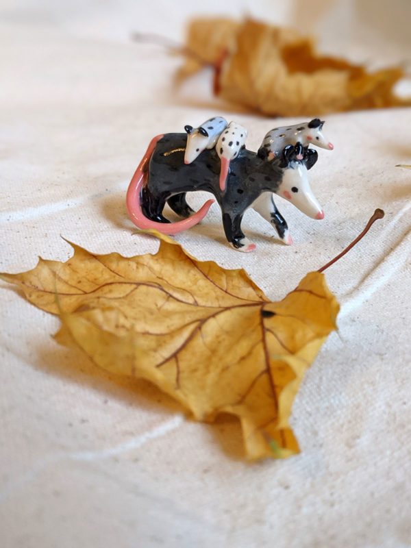 porcelain opossum mom