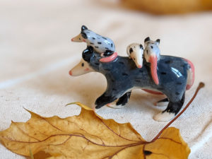 porcelain opossum mom