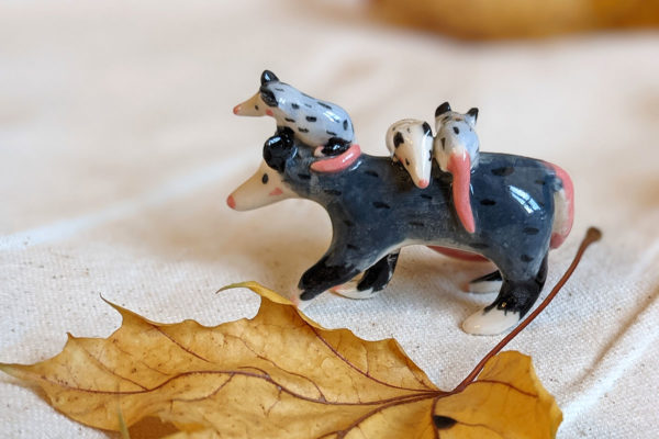 porcelain opossum mom