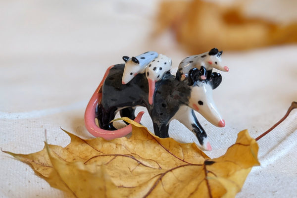 porcelain opossum mom