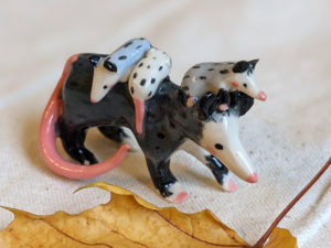 porcelain opossum mom
