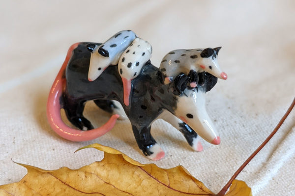 porcelain opossum mom