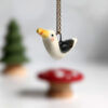 herring gull pendant porcelain