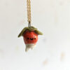 porcelain radish pendant