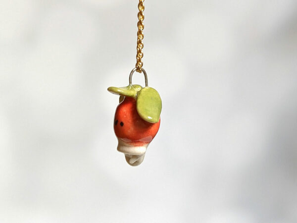 cute radish porcelain pendant