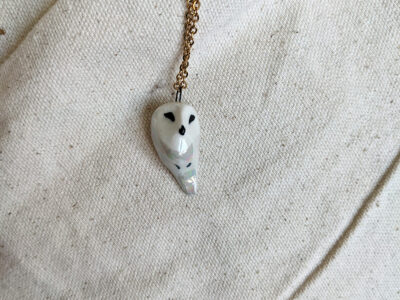 Pendentif Chouette Nacrée